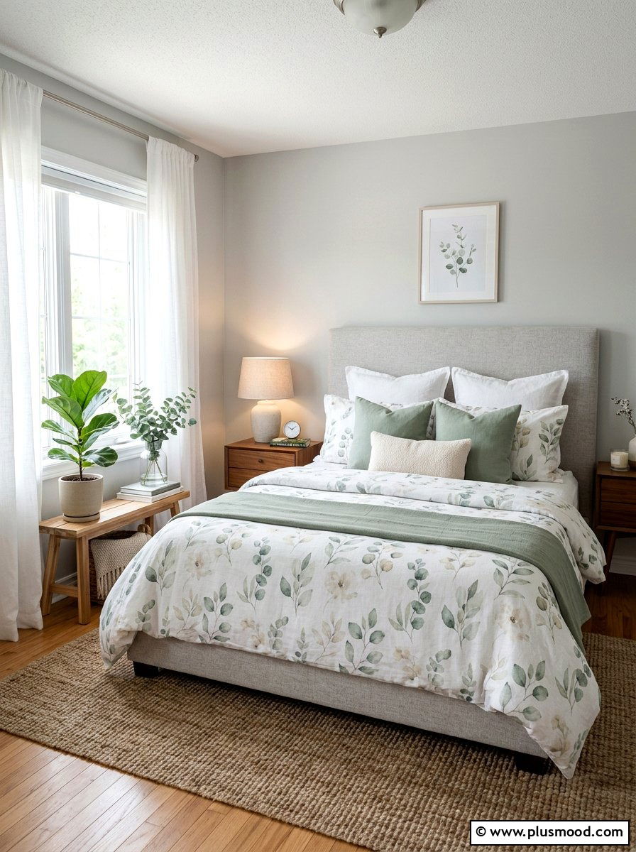 Linen Floral Bedding