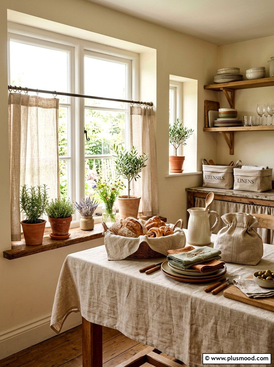 Linen Kitchen Accessories - 25 summer kitchen styling ideas