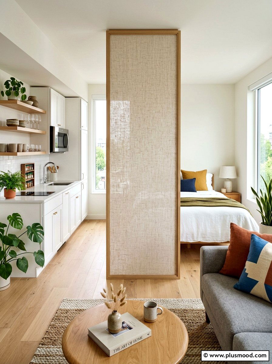Linen Room Divider - 25 summer linen decor ideas