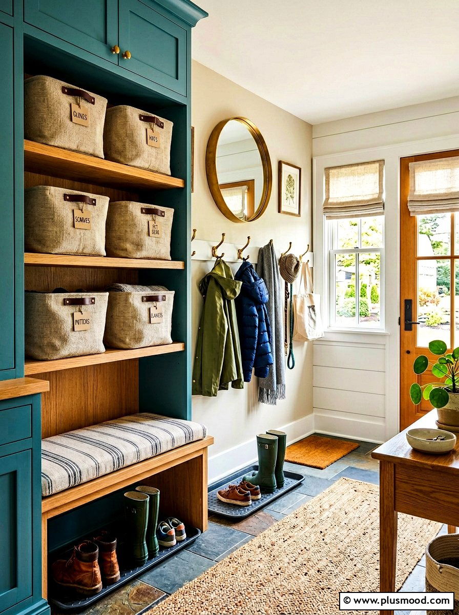 Linen Storage Baskets - 25 summer linen decor ideas