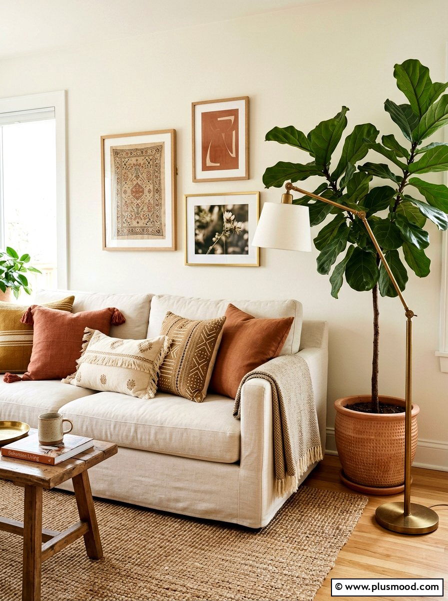 Linen Throw Pillows - 25 summer linen decor ideas