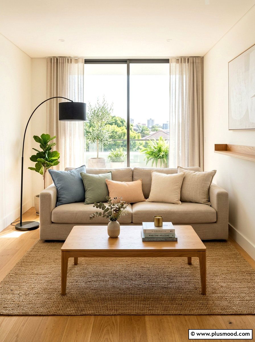 Linen Throw Pillows - 25 late summer living room ideas