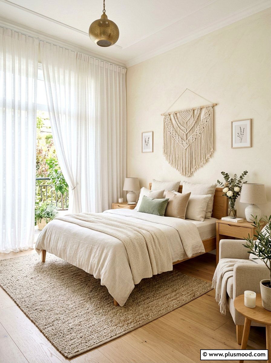 Linen Window Curtains - 25 summer neutral decor ideas