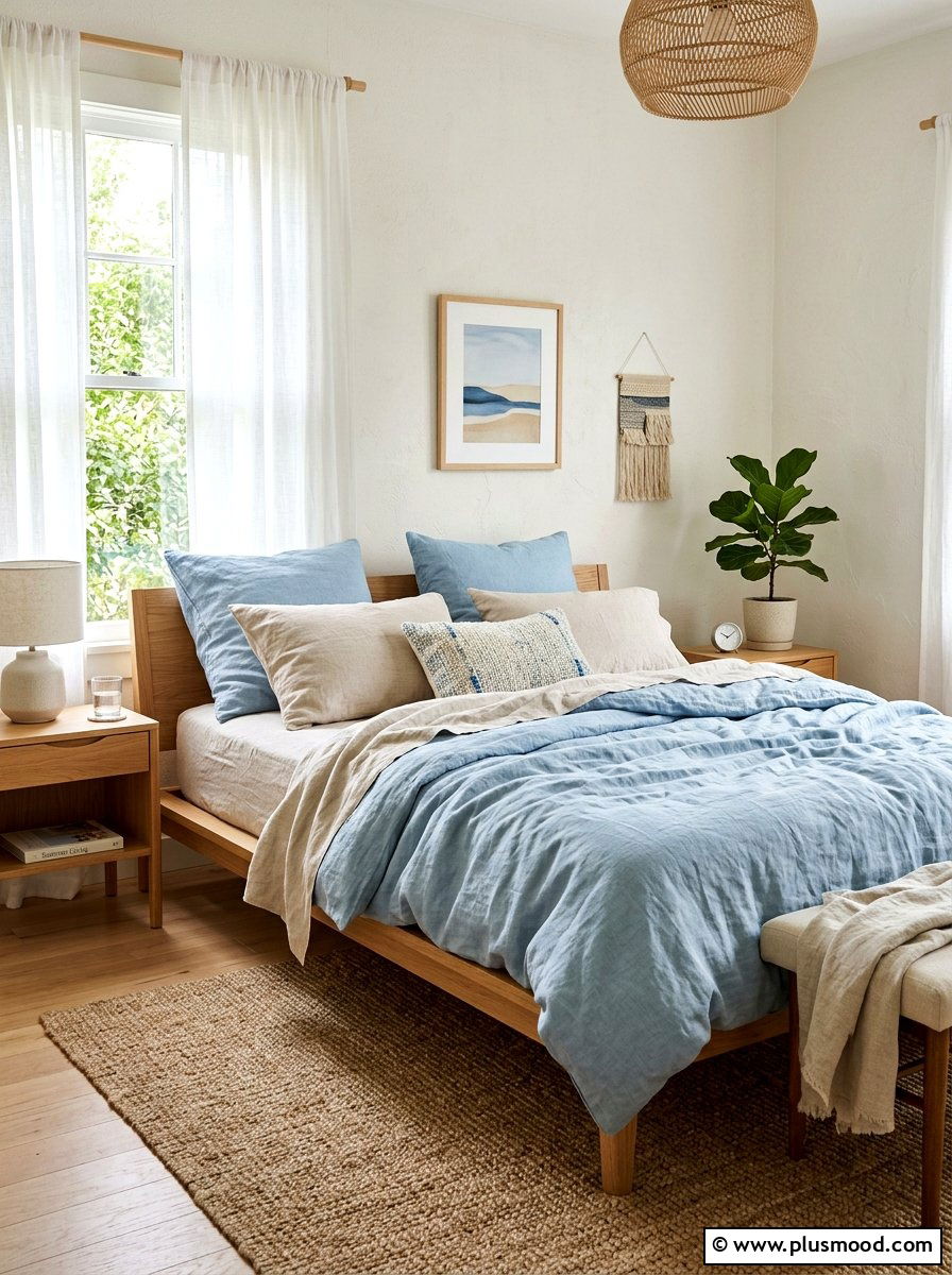 Linen bedding bedroom - 25 boho summer bedroom ideas
