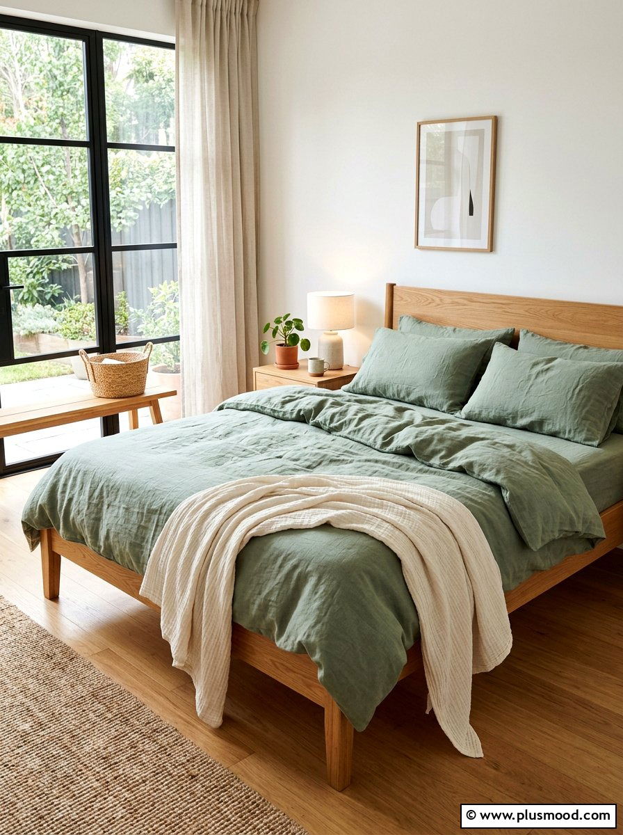 Linen bedding set - 25 trending summer home decor ideas