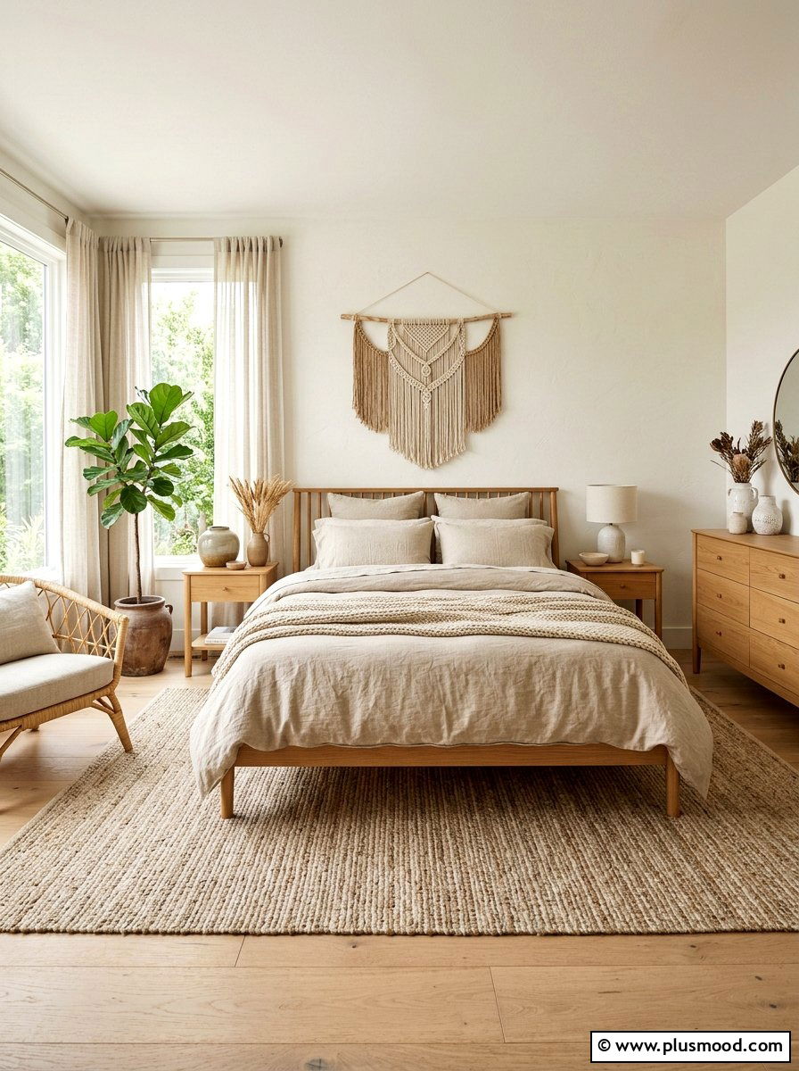 Linen bedding set - 25 late summer bedroom decor ideas