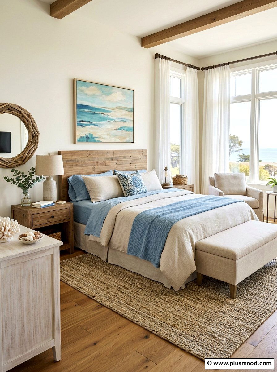 Linen bedroom decor - 25 late summer home refresh ideas
