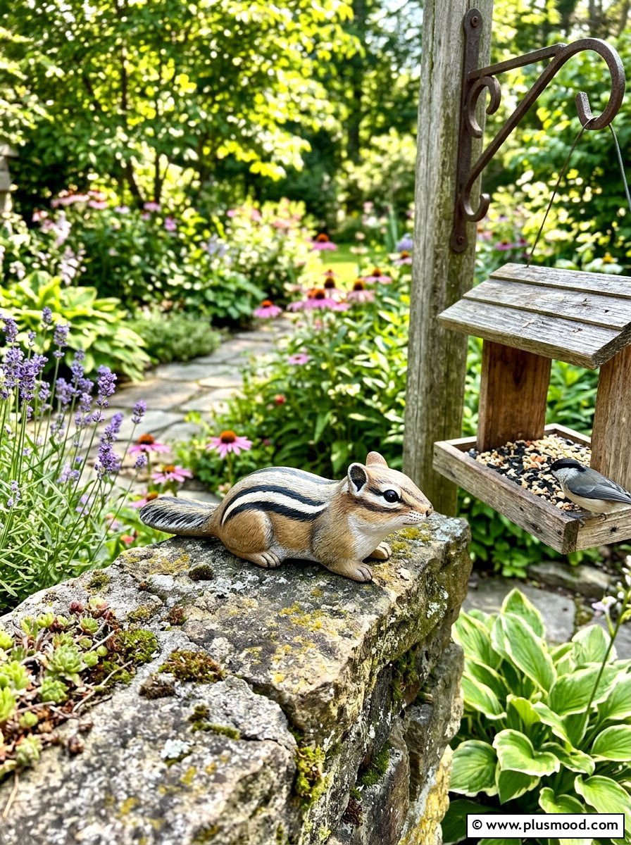 Little chipmunk stone - 25 painted rock ideas with forest animals