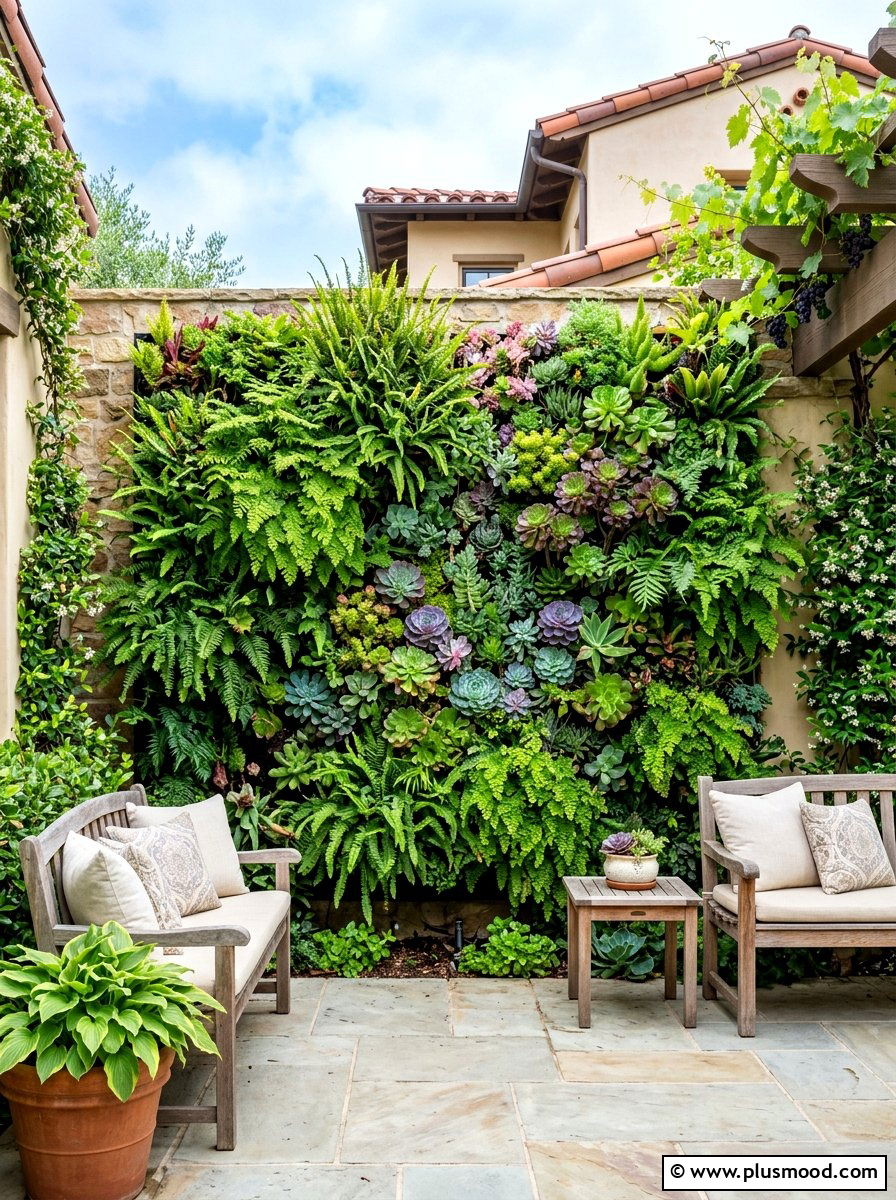 Living Green Wall - 25 summer garden privacy screen ideas