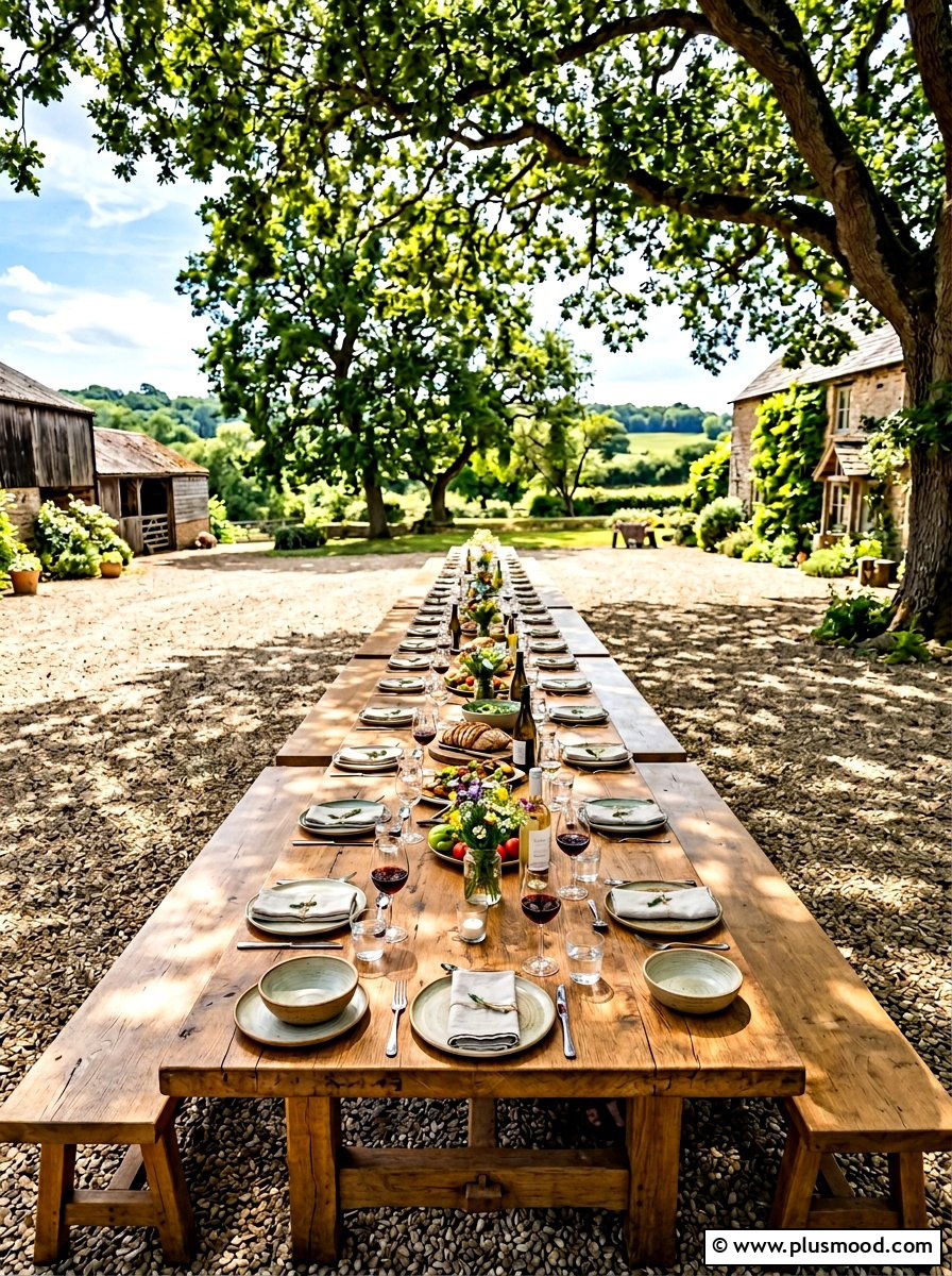 Long Harvest Table