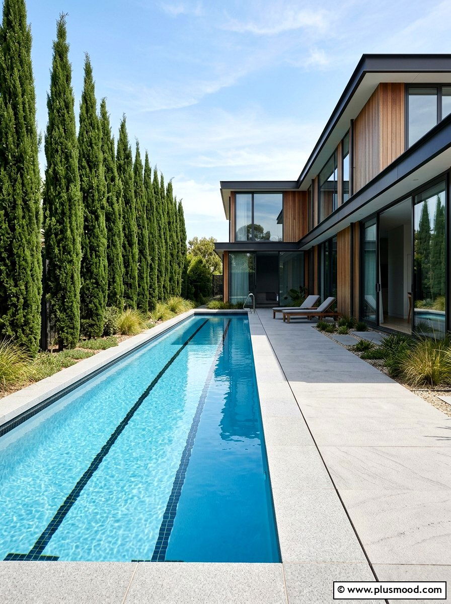 Long Narrow Lap Pool