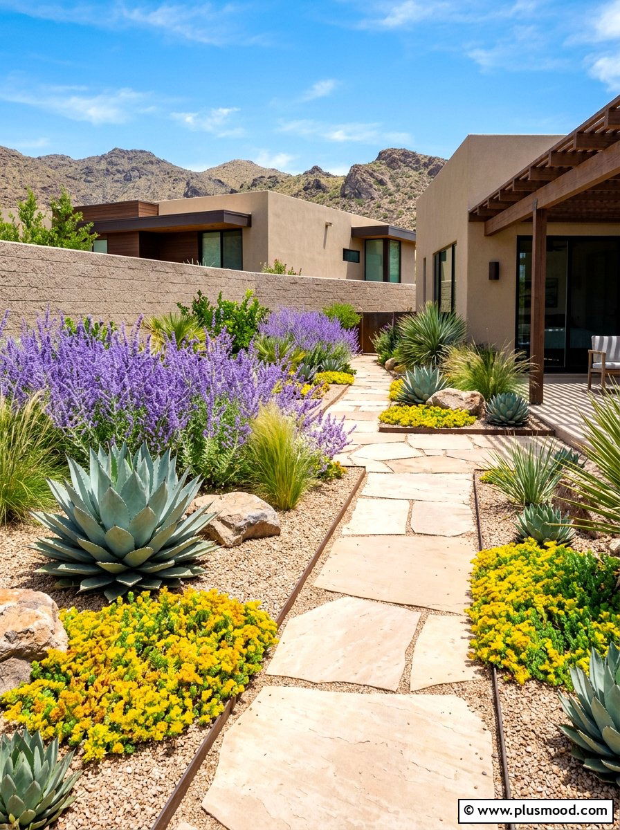 Low Maintenance Drought Tolerant Plants - 25 summer flower bed ideas for front yard