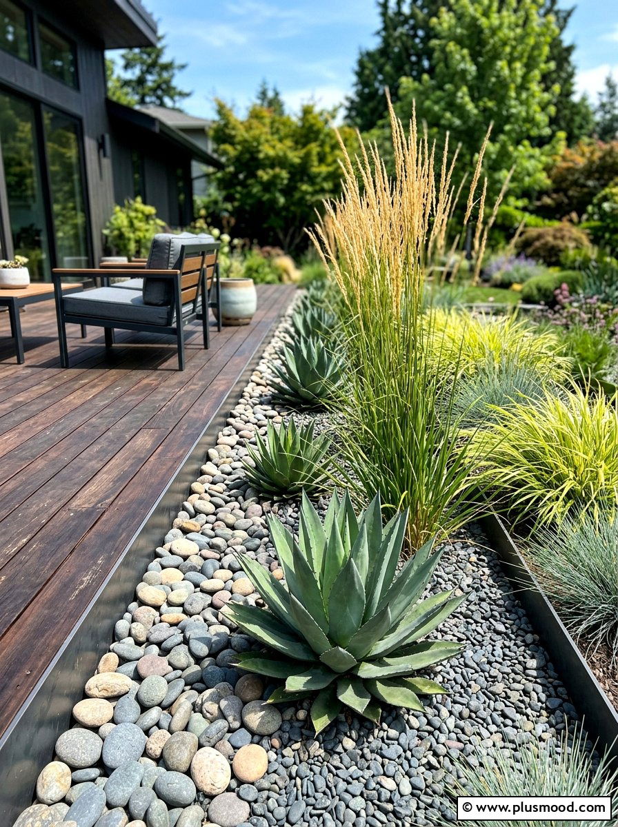 Low Maintenance Gravel Border - 25 summer garden border ideas