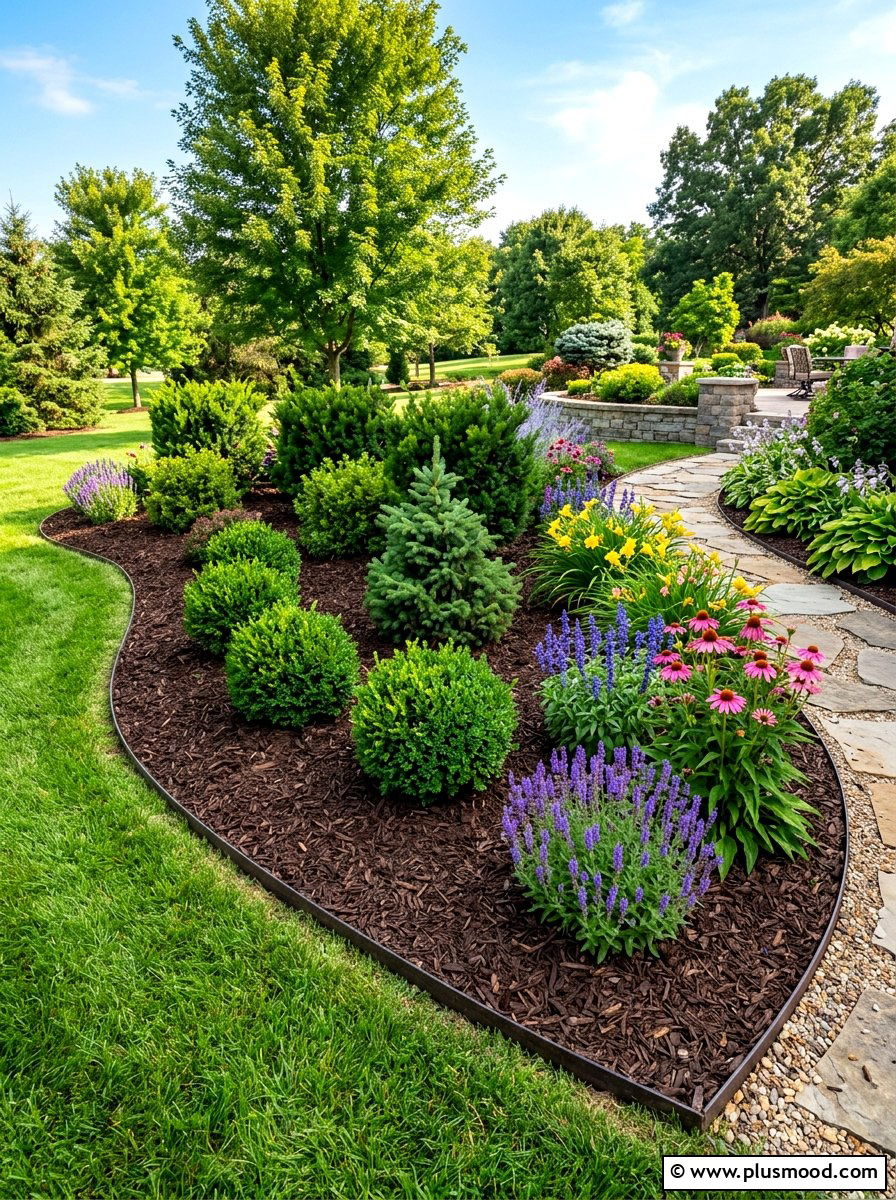 Low Maintenance Mulch - 25 summer landscaping ideas