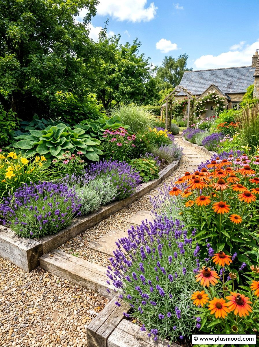 Low Maintenance Perennial Garden - 25 summer easy landscaping ideas