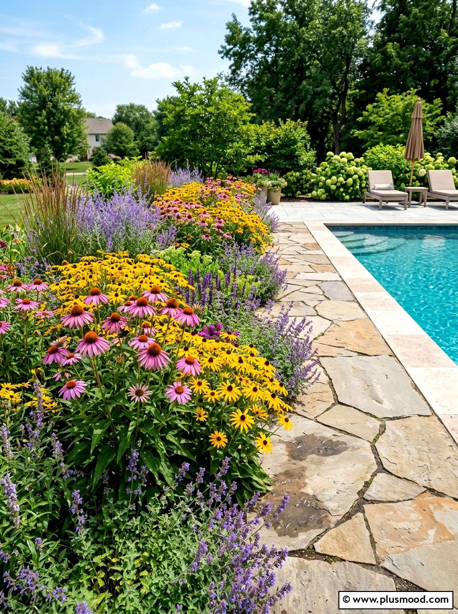 Low Maintenance Perennials Poolside - 25 pool landscaping ideas for beginners