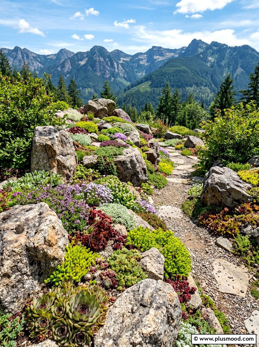Low Maintenance Rock Garden - 25 summer curb appeal landscaping ideas