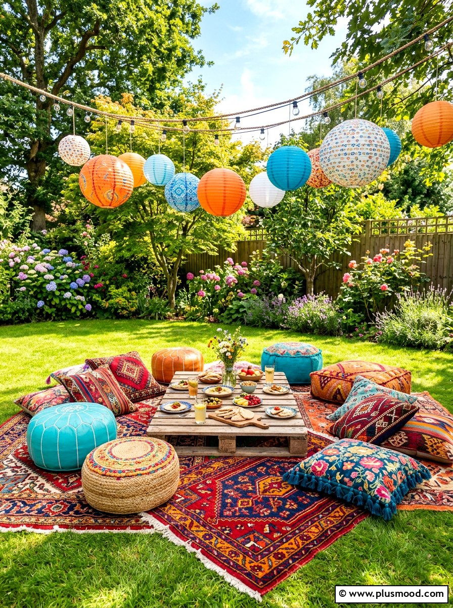 Low Profile Floor Seating - 25 summer easy outdoor entertaining ideas