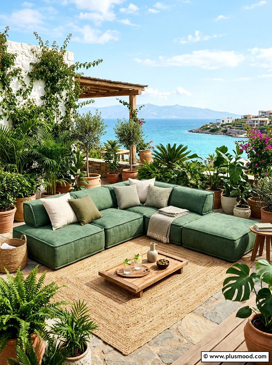 Low Profile Modular Seating - 25 summer balcony seating ideas