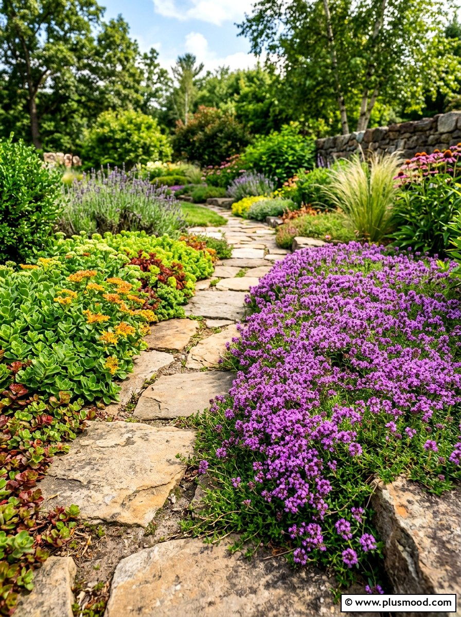 Low maintenance ground cover - 25 summer flower bed ideas