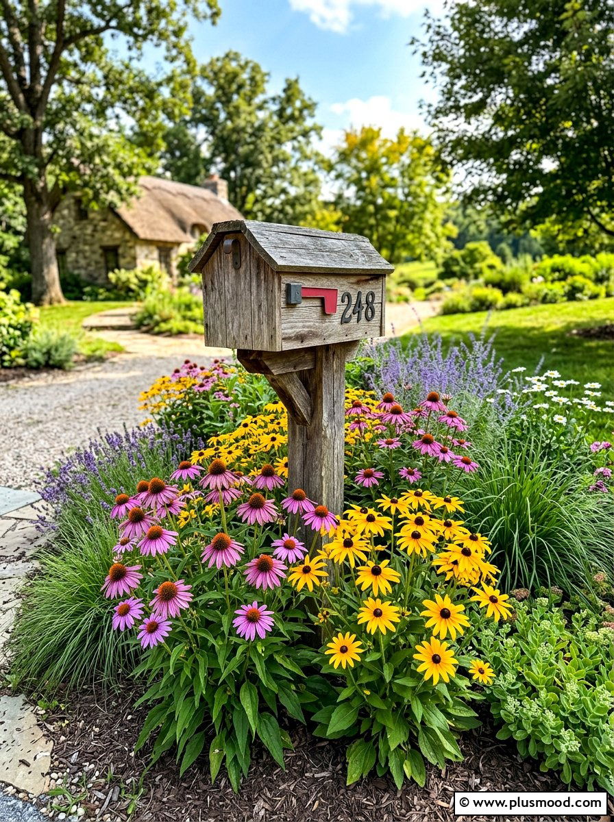 Low maintenance perennial mailbox plants - 25 summer mailbox landscaping ideas