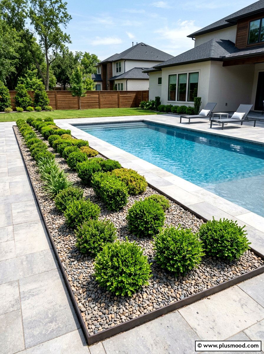Low maintenance pool flower beds - 25 pool landscaping ideas with flower beds