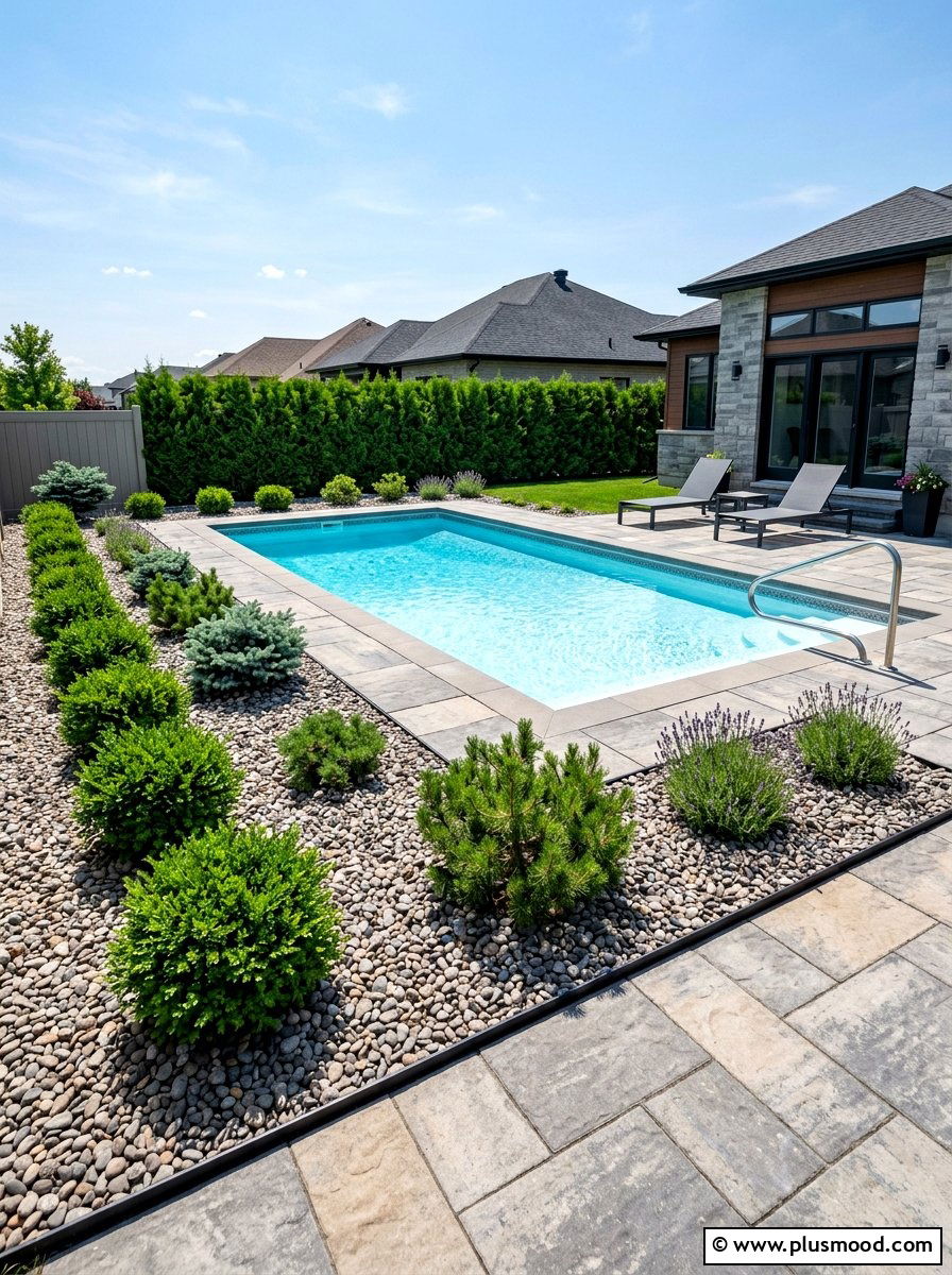 Low maintenance pool landscaping - 25 pool landscaping ideas for inground pools