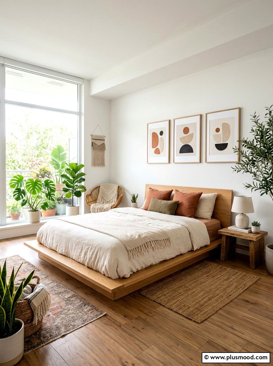 Low profile bed bedroom - 25 boho summer bedroom ideas