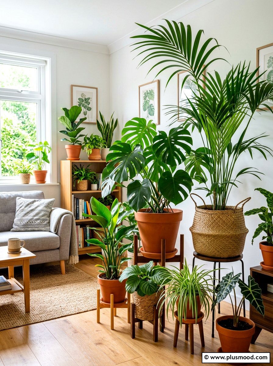 Lush Tropical Indoor Jungle - 25 summer decorating ideas for small homes