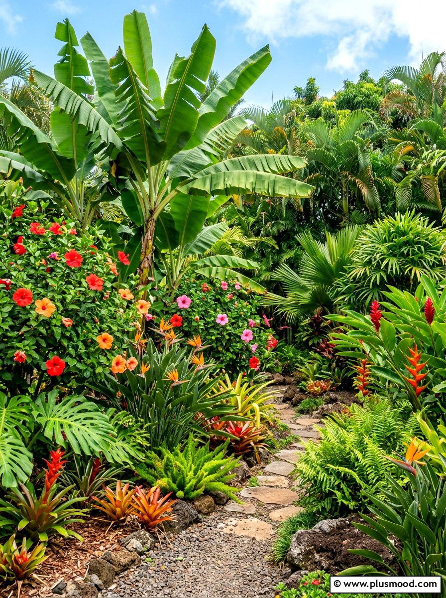 Lush tropical landscaping - 25 summer backyard tropical ideas