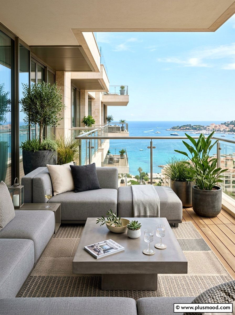 Luxury Balcony Lounge - 25 summer balcony refresh ideas