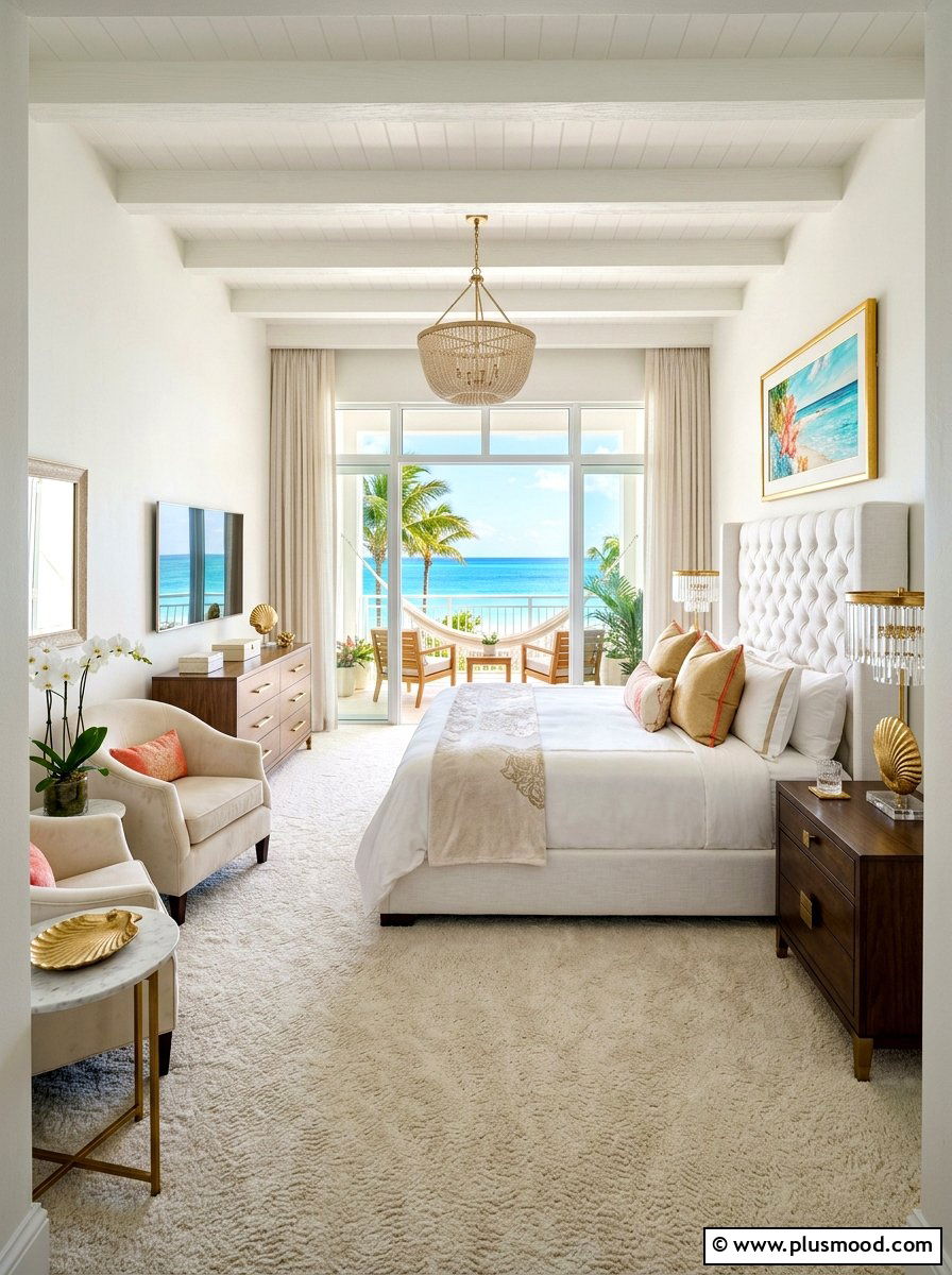 Luxury Beach Resort Bedroom - 25 summer seashell bedroom decor ideas