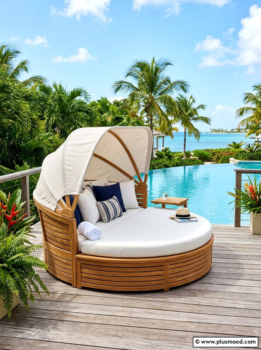 Luxury Daybed - 25 summer resort style backyard ideas
