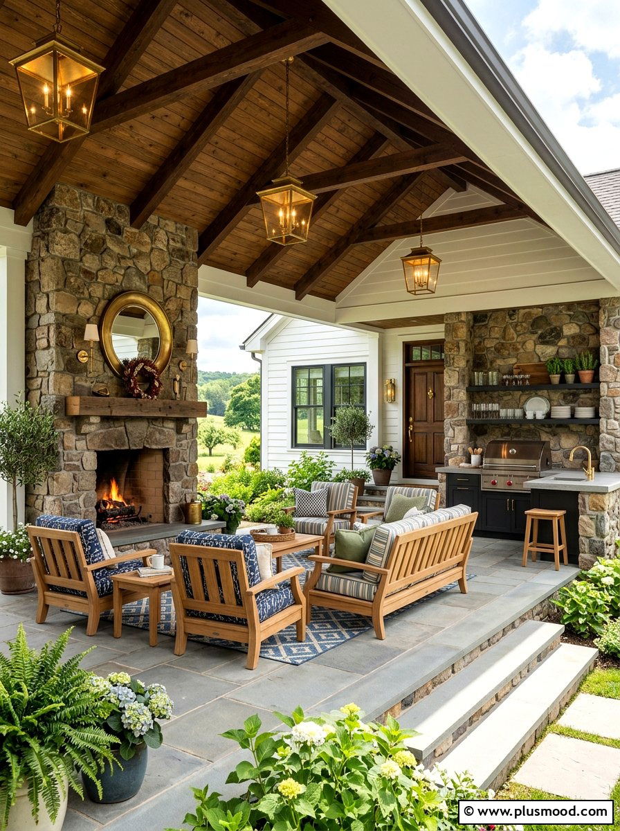 Luxury Farmhouse Front Porch - 25 summer farmhouse front porch ideas