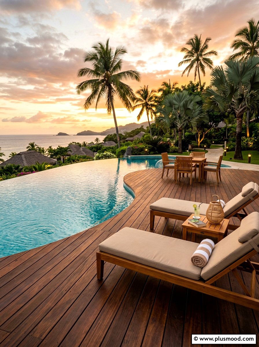 Luxury Ipe Wood Pool Deck - 25 summer deck around pool ideas