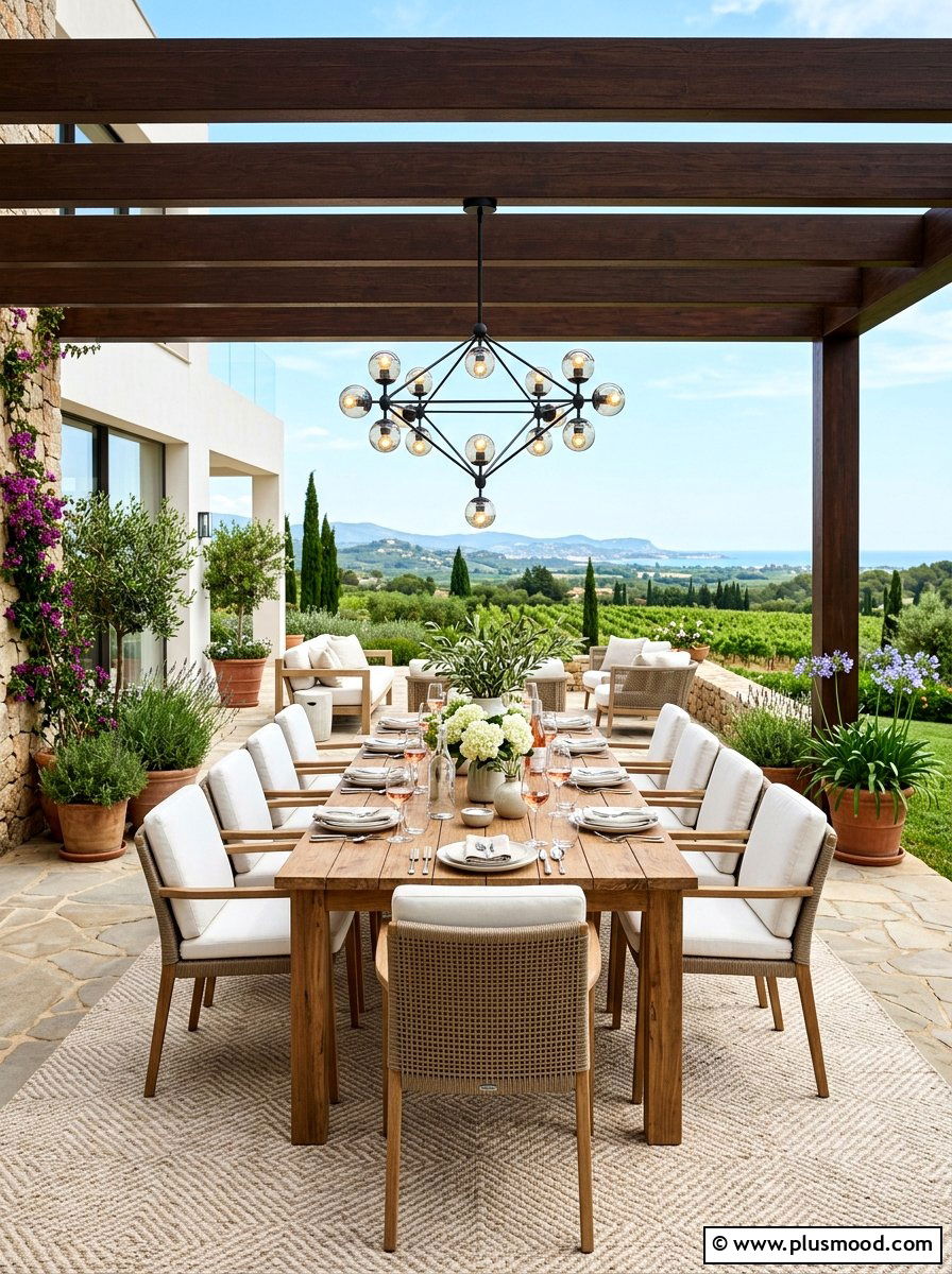 Luxury Outdoor Dining Room - 25 summer luxury backyard oasis ideas