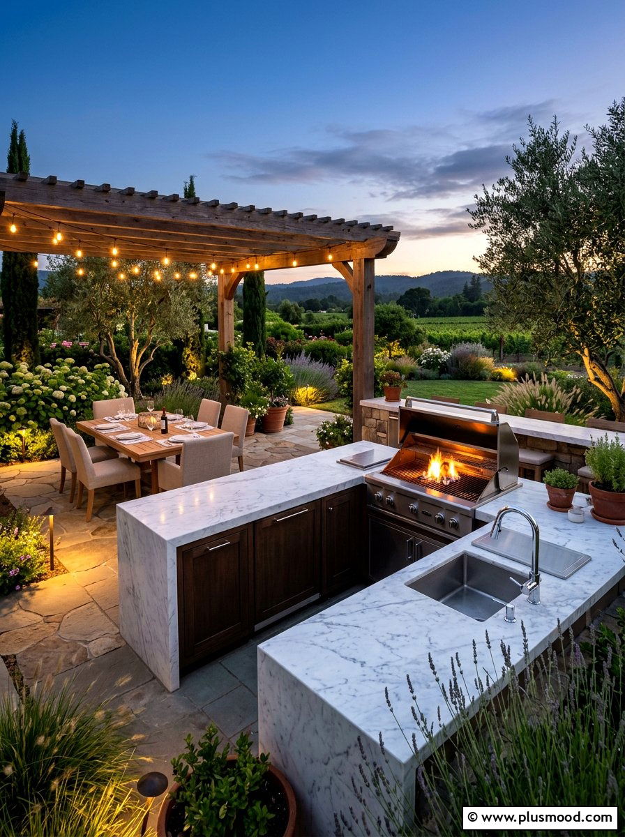 Luxury Outdoor Kitchen With Sink - 25 summer backyard grill area ideas
