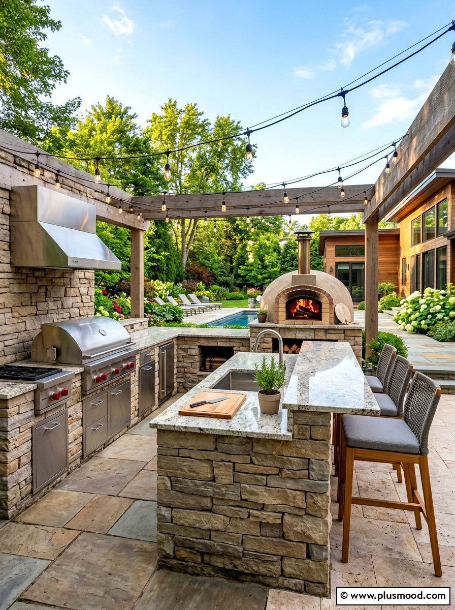 Luxury Outdoor Kitchen - 25 fresh summer garden styling ideas
