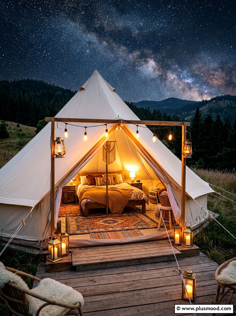 Luxury Outdoor Tent - 25 summer outdoor lounge party ideas