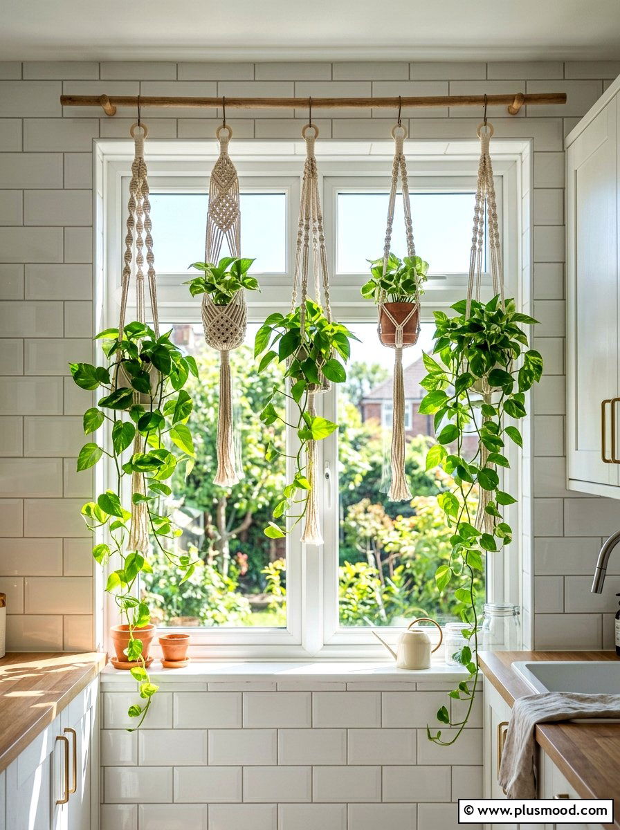 Macrame Plant Hanger - 25 summer boho decor ideas