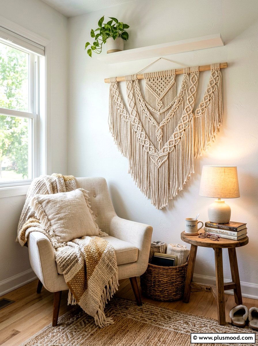 Macrame Wall Decor - 25 summer natural texture decor ideas