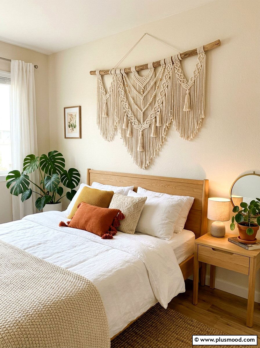 Macrame Wall Hanging - 25 summer decorating ideas on a budget