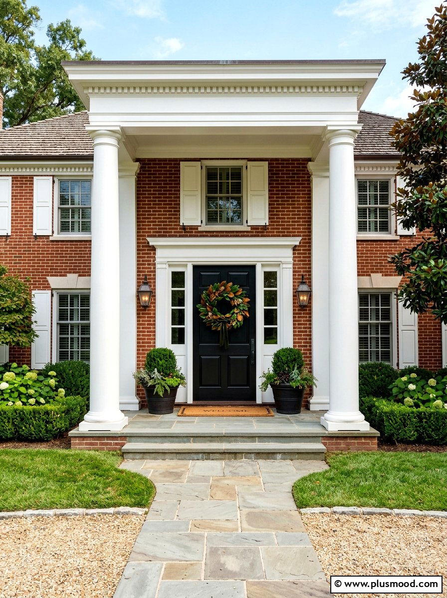 Magnolia leaf wreath - 25 summer front porch wreath ideas