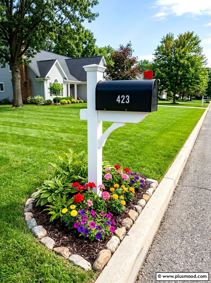 Mailbox Makeover - 25 end of summer curb appeal ideas
