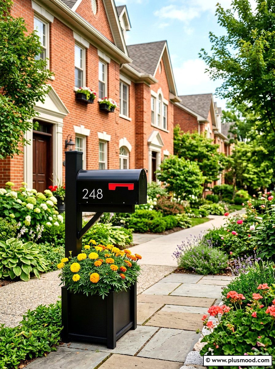 Mailbox Post Decor - 25 summer townhouse curb appeal ideas
