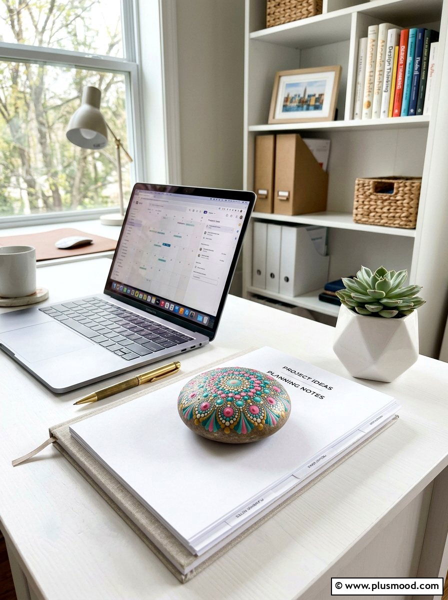 Mandala Easter stone - 25 painted rock ideas for Easter