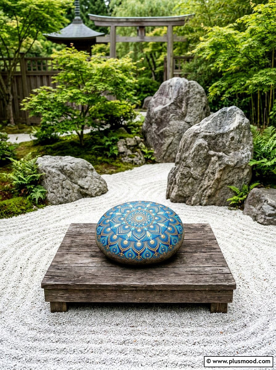Mandala stone art - 25 painted rock ideas for rock hunting game