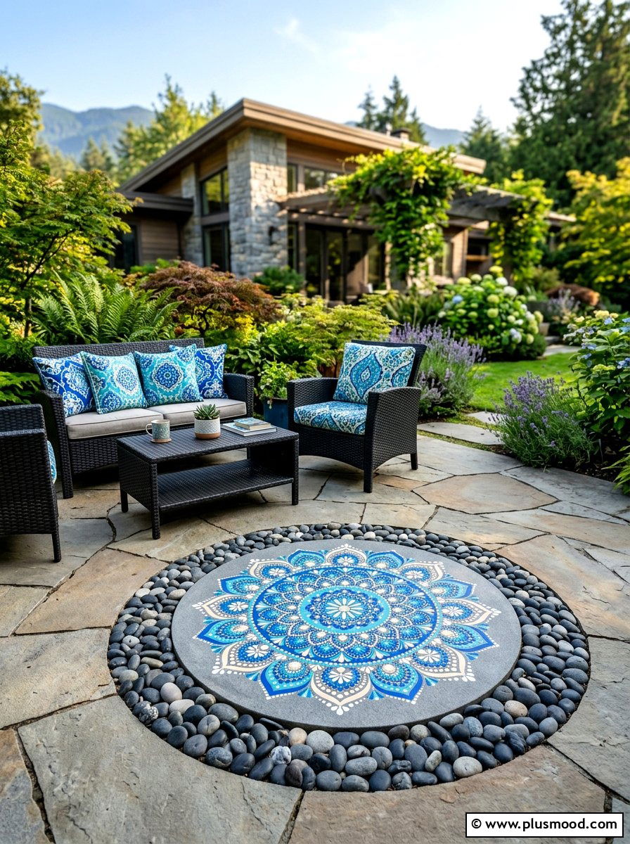 Mandala stones - 25 painted rock ideas for outdoor decor