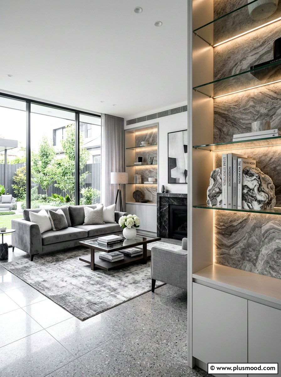 Marble Effect Rock - 25 painted rock ideas for bookend decor