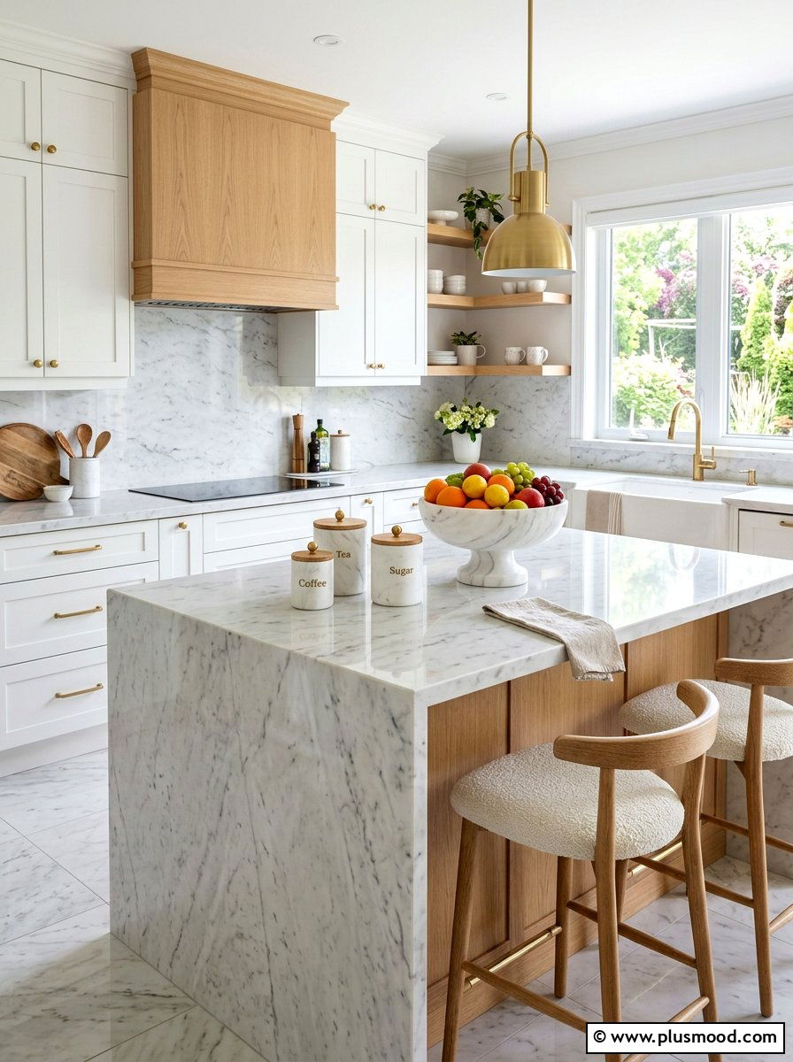 Marble Kitchen Decor - 25 summer neutral decor ideas